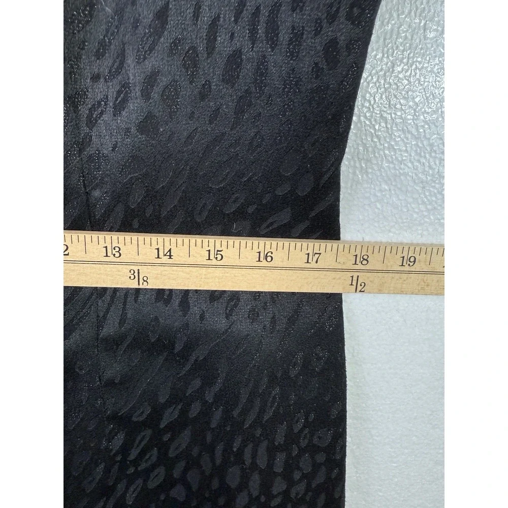 Positive Attitude Womens Black Leopard‎ Print Dress Sz 12 Cocktail Sleeveless